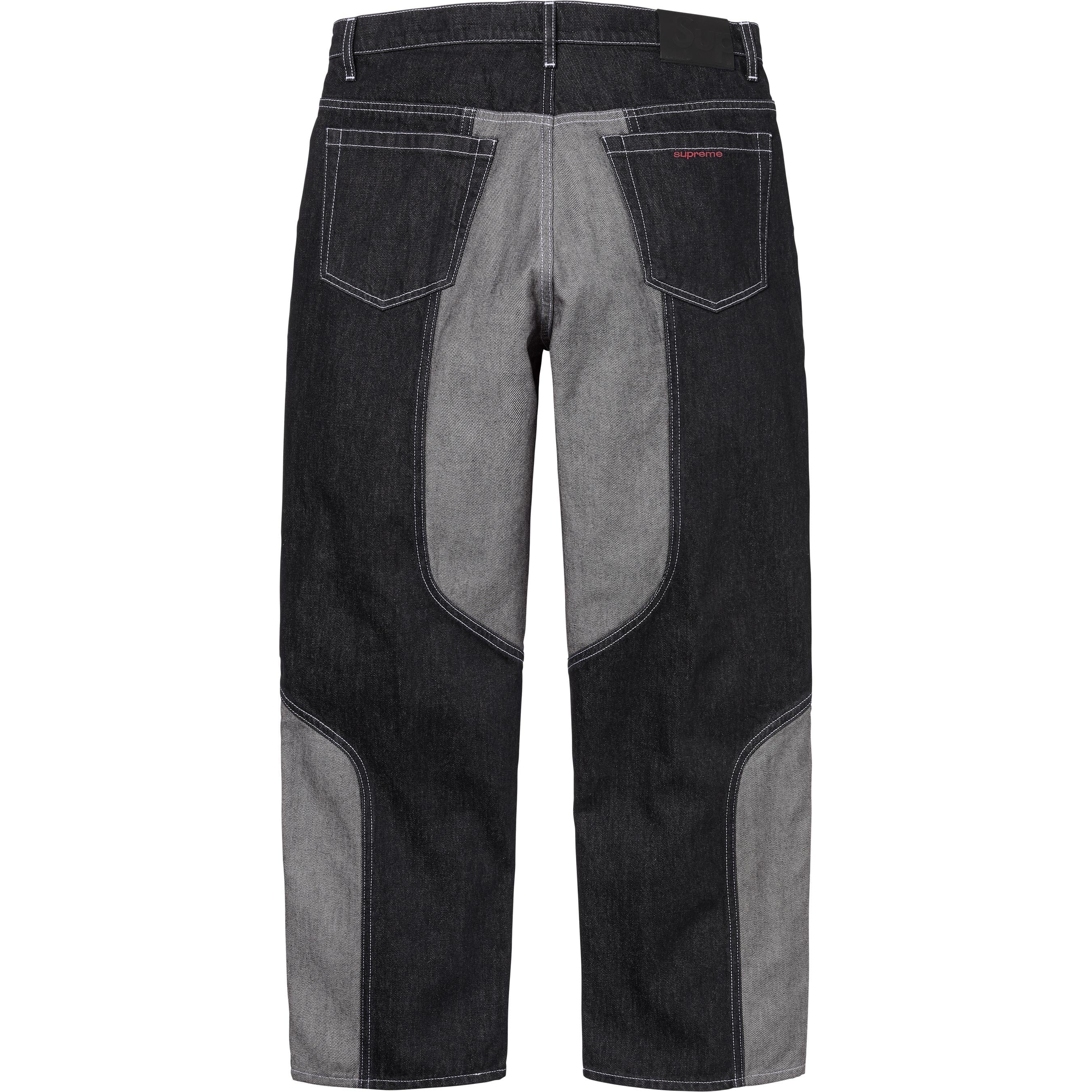 2-Tone Paneled Baggy Jean view 6